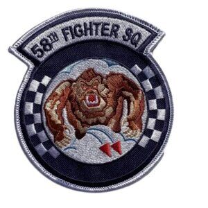 Vintage 1970's Vietnam Era USAF 58th Firefighter Squadron Sew On Patch